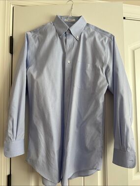 Men's Light Blue Button-Down Dress Shirt